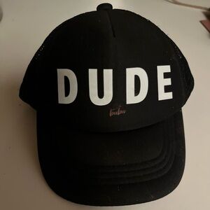 DUDE Black Trucker Hat